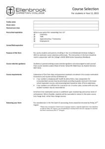 Microsoft Word - Course Selection form Y11 2015.docx