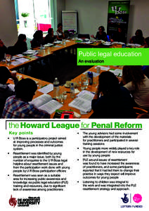 Public legal education An evaluation Key points •