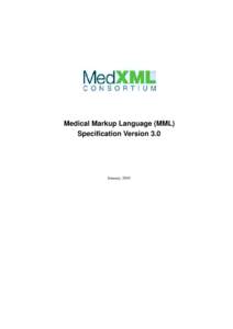 Medical Markup Language (MML) Specification Version 3.0