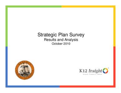Strategic Plan Survey Results and Analysis October 2010 Overview Beverly Public Schools is embarking on the important process of developing