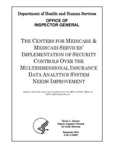 Department of Health and Human Services OFFICE OF INSPECTOR GENERAL THE CENTERS FOR MEDICARE & MEDICAID SERVICES’