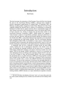 Association of Southeast Asian Nations / Foreign relations of the European Union / Region / Interreg / Asia-Europe Foundation / Organizations associated with the Association of Southeast Asian Nations / International relations / Asia–Europe Meeting