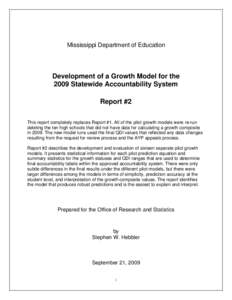 Microsoft Word - Growth Model Development - Report 2