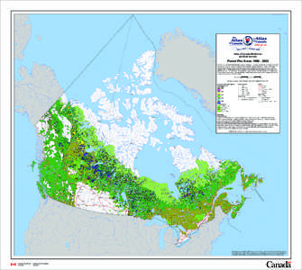 Atlas of Canada 6th Edition (archival version) Forest Fire Areas[removed]Forest fires are an important part of the Canadian landscape. The number of fires and area burned can vary dramatically from year to year, but 