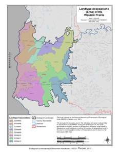 Landtype Associations (LTAs) of the Western Prairie Scale: 1:500,000 Wisconsin Transverse Mercator NAD83(91) Map WP3 - ams