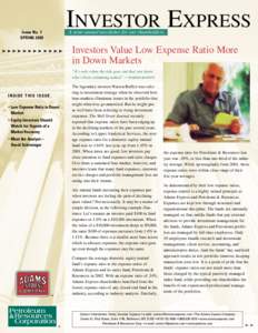 INVESTOR EXPRESS A semi-annual newsletter for our shareholders. Issue No. 7 SPRING 2003 ➤➤➤➤➤➤➤➤➤➤➤➤