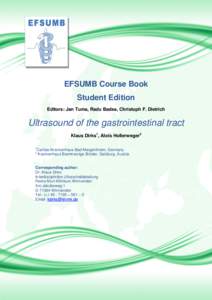 ECBSE Gastrointestinal tract ... Dirks:34 EFSUMB Course Book Student Edition