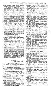 yio  SUPPLEMENT TO THE LONDON GAZETTE, 13 FEBRUARY, 1942