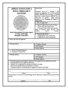 Download  PRINT APPLICATION FOR A WELL DRILLER’S
