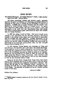 BOOK REVIEW The 8& Huwica~i).By Robert Rutland.* (Tulsa:Tulsa Quarterback Club, 1953. 105pp. $[removed]All books recounting football and football greats, especially stories of the sport in Oklahoma, are interesting, and Ro