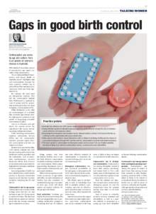 29 clinical review talking women  Gaps in good birth control