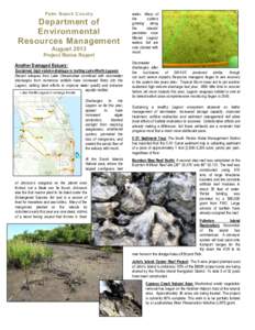 Palm Beach County  Department of Environmental Resources Management August 2013