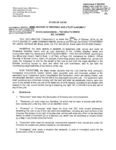 Instrument # [removed]BONNER COUNTY, SANDPOINT, IDAHO[removed]:57:17 AM No. of Pages: 19 Recorded for: FIRST AMERICAN TITLE SA R. ANN DUTSON-SATER Fee: $0.00