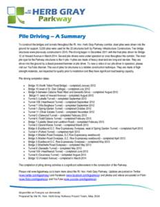 Microsoft Word - FS - Pile Driving summary[removed]final