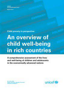 UNICEF Innocenti Research Centre Report Card 7