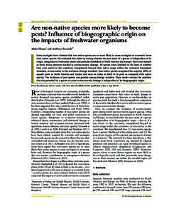 Ecology / Invasive species / Introduced species / Pest / Freshwater ecosystem / Invasion biology terminology / Biological pest control / Environment / Terminology / Biology