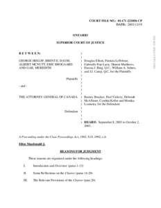 Same-sex marriage in Canada / Egan v. Canada / Vriend v. Alberta / Canadian Charter of Rights and Freedoms / Canada Pension Plan / M. v. H. / Section Fifteen of the Canadian Charter of Rights and Freedoms / Law / Case law / Canada