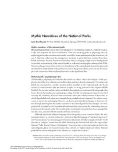 Ecology / Protected areas / United States National Park Service / National park / George Wright Society / National Park Service / National Parks Conservation Association / Wilderness / Leopold Report / Environment / Conservation in the United States / Conservation