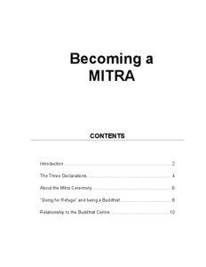 Becoming a MITRA