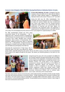 Microsoft Word - European Union Visits UN-H locations in Batticaloa