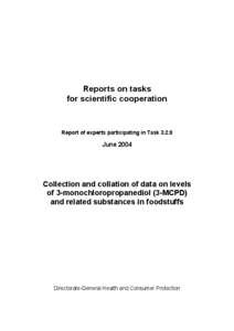 Reports on tasks for scientific cooperation Report of experts participating in Task[removed]June 2004