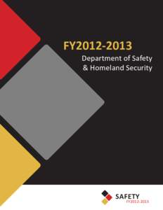 FY2012[removed]Department of Safety & Homeland Security  SAFETY