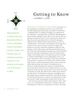 Getting to Know Y by ROBERT L. JAFFE  d