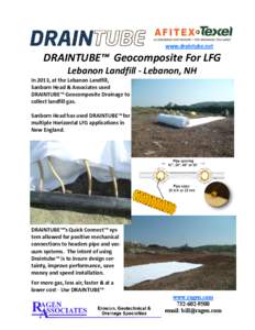 www.draintube.net  DRAINTUBE™ Geocomposite For LFG