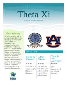 S P R I N G[removed]Theta Xi Beta Zeta Alumni Newsletter