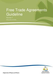 Free Trade Agreements Guideline Version 7 February)  Title: Free Trade Agreements Guideline