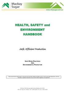 Microsoft Word - MSD-SA-0354 Mackay Sugar HSE Handbook.docx