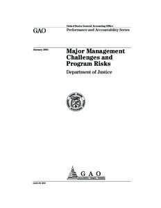 D01250.book Page 1 Tuesday, January 16, [removed]:09 PM  United States General Accounting Office GAO
