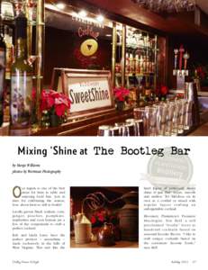 Mixing ‘Shine at The Bootleg Bar by Margo Williams photos by Wertman Photography O