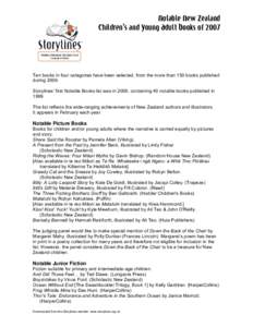 Microsoft Word - Storylines Notable Books List 2007.doc