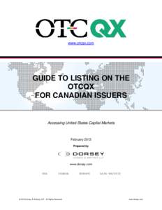 www.otcqx.com  GUIDE TO LISTING ON THE OTCQX FOR CANADIAN ISSUERS