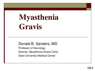 Biology / Imidazoles / Pyridines / Telithromycin / Myasthenia gravis / Ptosis / Hyperthyroidism / Magnesium in biology / Ocular myasthenia / Health / Autoimmune diseases / Medicine