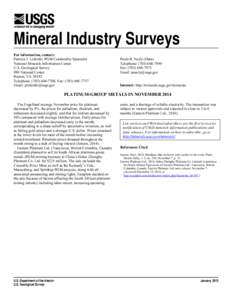 Platinum-Group Metals in November 2014