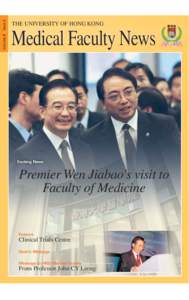 Issue 2 Volume 8 THE UNIVERSITY OF HONG KONG  Medical Faculty News