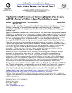 California Environmental Protection Agency  State Water Resources Control Board Linda S. Adams Secretary for Environmental Protection