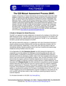 IMF Factsheets--The G20 Mutual Assessment Process (MAP); March 2015