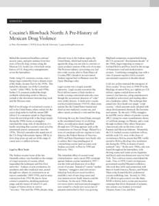 debates  Cocaine’s Blowback North: A Pre-History of Mexican Drug Violence by Paul Gootenberg  |  SUNY, Stony Brook University  |  [removed]