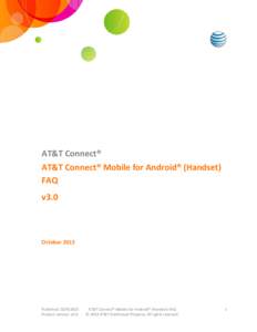 AT&T Connect® Mobile for Android® (Handset) FAQ