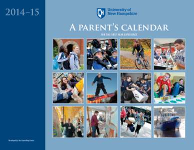 2014–15  A parent’s calendar For the first-year experience  Developed by the Counseling Center