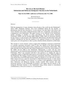 Christianity in Indonesia / Dutch East Indies / Ethnic groups in Indonesia / Indo people / Joseph Kam / Dutch Reformed Church / Indonesia / Maluku Islands / Republic of South Maluku / Asia / Political geography / International relations