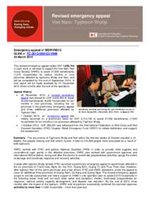 Revised emergency appeal Viet Nam: Typhoon Wutip Emergency appeal n° MDRVN012 GLIDE n° TC[removed]VNM 24 March 2014