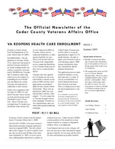 United States Department of Veterans Affairs / G.I. Bill / Veteran / Agent Orange / Cedar Rapids /  Iowa / DD Form 214 / Veterans benefits for post-traumatic stress disorder in the United States / National Coalition for Homeless Veterans / War / United States / Peace