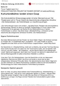 SMD Dokument  © Berner Zeitung; ; Seite 23 Thuner Tagblatt region thun