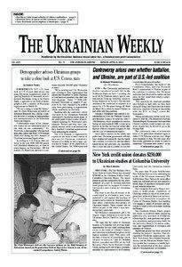 THE UKRAINIAN WEEKLY  INSIDE: