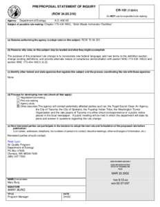 Rulemaking / Tacoma /  Washington / Washington / Geography of the United States / United States administrative law / Administrative law / Decision theory