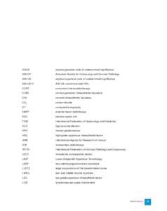 Abbreviations AGUS atypical glandular cells of undetermined significance  ASCCP